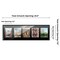 Black Finish Collage Frame - Black Mat, 20 Frame Sizes to Choose From, UV Acrylic, Wall Hanging Hardware, Vertical or Horizontal Display